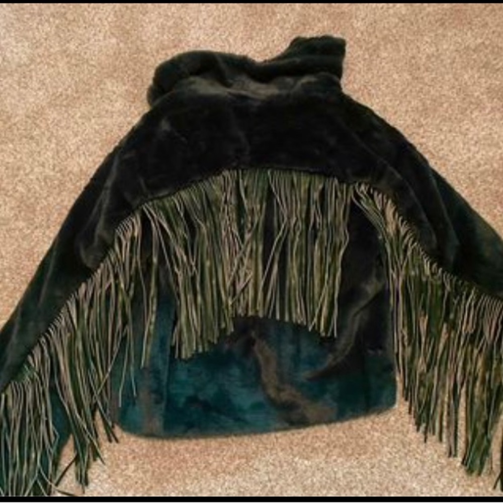Buddy love fringe fur jacket